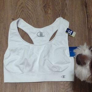 NWT Champion White Sports Bra Racerback Design